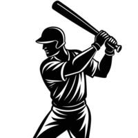 Silhouetted Player Raising Bat After Scoring a Century vector