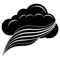Thin Streaks of Clouds Creating Abstract Patterns vector