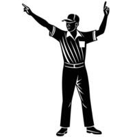 Umpire Signaling a Boundary vector