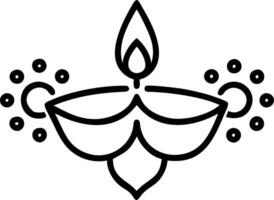 Abstract digital art of Diwali lamp with glowing floral patterns symbolizing cultural richness and festivity for banners vector