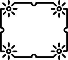 Abstract Rangoli and Sparkler Lines Border vector