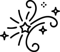 Abstract Sparklers and Rangoli Element vector