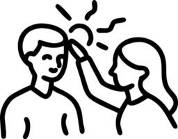 Applying the Bhai Dooj tika vector