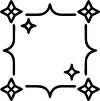 Abstract Rangoli and Star Border with Copy Space vector