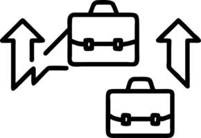 Border Frame with Briefcases and Profit Arrows vector