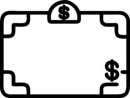 Border Frame with Briefcases and Dollar Signs vector