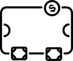 Border Frame with Wallets and Floating Coins vector