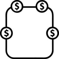 Border Frame with Savings Jars and Dollar Signs vector
