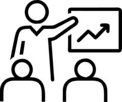Candid Business Leader Presenting Acquisition Plan vector