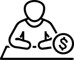 Candid Counting Money at Home vector