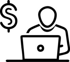 Candid Home Office Work vector