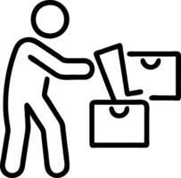 Candid Shopper Browsing Clearance Aisles vector