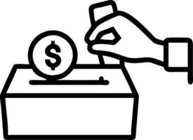 Candid Shopper Counting Cash at Checkout vector