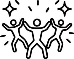 Cultural Dance in Abstract Glow vector
