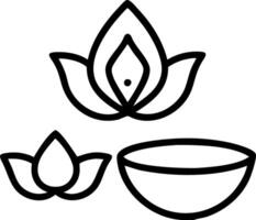 Diwali diya and lotus motif floating gracefully in mid air isolated on a white background symbolizing purity and cultural beauty vector