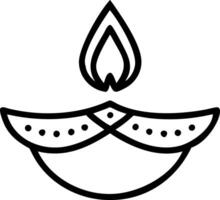 Diwali diya and toran isolated on a white background symbolizing cultural unity and festivity vector