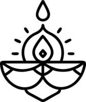 Diwali lantern and rangoli pattern isolated on a white background capturing the artistic spirit and cultural festivity vector
