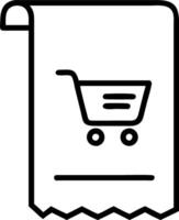 Elegant Border Frame with Shopping Cart and Invoice Icon vector