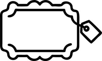 Elegant Border Frame with Cash Register and Price Tag vector