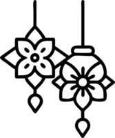 Glossy background with Diwali lanterns and mandala patterns capturing the cultural richness and festive energy of Diwali vector