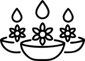 Glossy Bhai Dooj background with diya and flowers vector