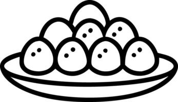 Glossy Bhai Dooj background with festive sweets vector