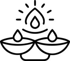 Glossy Bhai Dooj background with modern diya arrangement vector