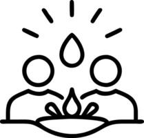 Glossy Bhai Dooj background with sibling interaction vector