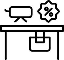 Glossy Business Desk with Floating Coupon Codes vector