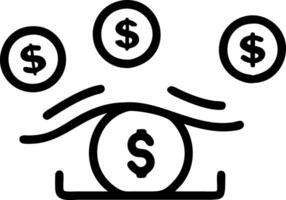Glossy Cash Background with Floating Currency Icons vector