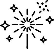 Glossy Festival Fireworks Background vector