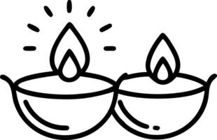 Glossy festive background with Bhai Dooj diya lighting vector