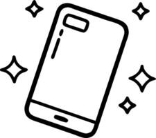 Glossy Smartphone with Floating Retail and Business Icons vector