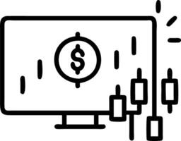 Glowing Abstract Financial Dashboard vector