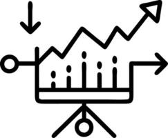 Glowing Demand Forecasting in Abstract Art vector