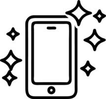 Glowing Phone on a Sparkling Rangoli vector