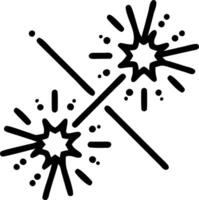 Isolated Abstract Sparklers and Mandala vector