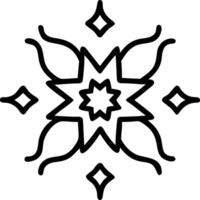 Isolated Abstract Rangoli and Star Elements vector