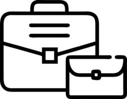 Isolated Business Briefcase and Invoice vector