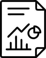 Isolated Business Report and Graph Icon vector