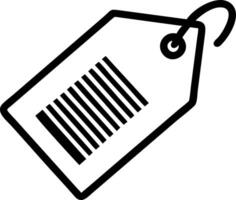 Isolated Price Tag and Barcode Icon vector