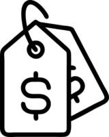 Isolated Sale Tag and Dollar Icon vector