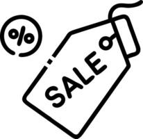 Levitating Sales Tag with Promotion Icons vector
