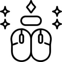 Mouse with glowing Bhai Dooj elements vector
