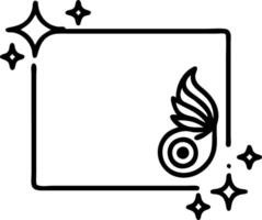 Peacock Feather and Sparkler Border with Copy Space vector
