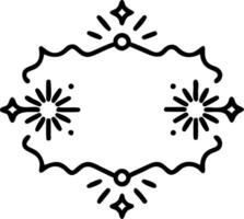 Rangoli and Sparkler Frame with Copy Space vector