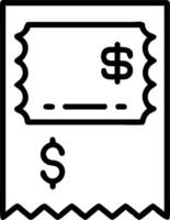Sleek Border Frame with Shopping Receipt and Dollar Icon vector