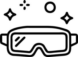 Virtual reality headset with Bhai Dooj hologram vector