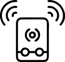 Wireless speaker with Bhai Dooj icon vector