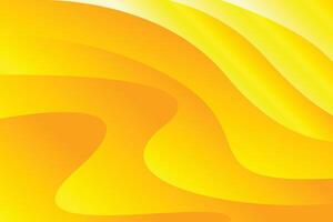 wave yellow color gradient background template vector